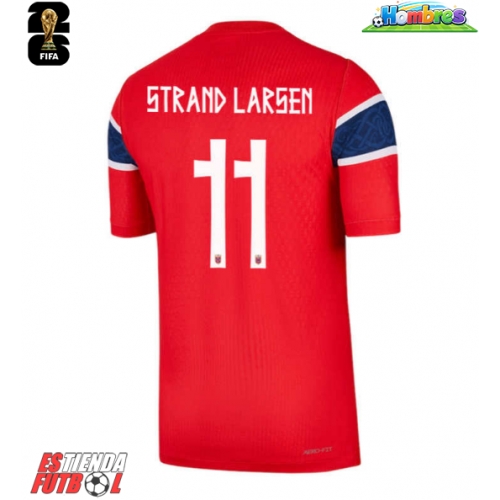 Noruega Jorgen Strand Larsen #11 Primera Equipación Mundial 2026 Manga Corta